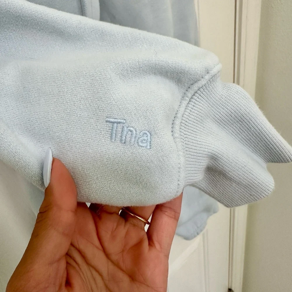 TNA Sky Blue CozyAF Fleece Sweatset - Picture 8 of 8